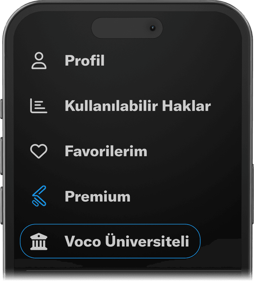 Log in to the Voco University panel.